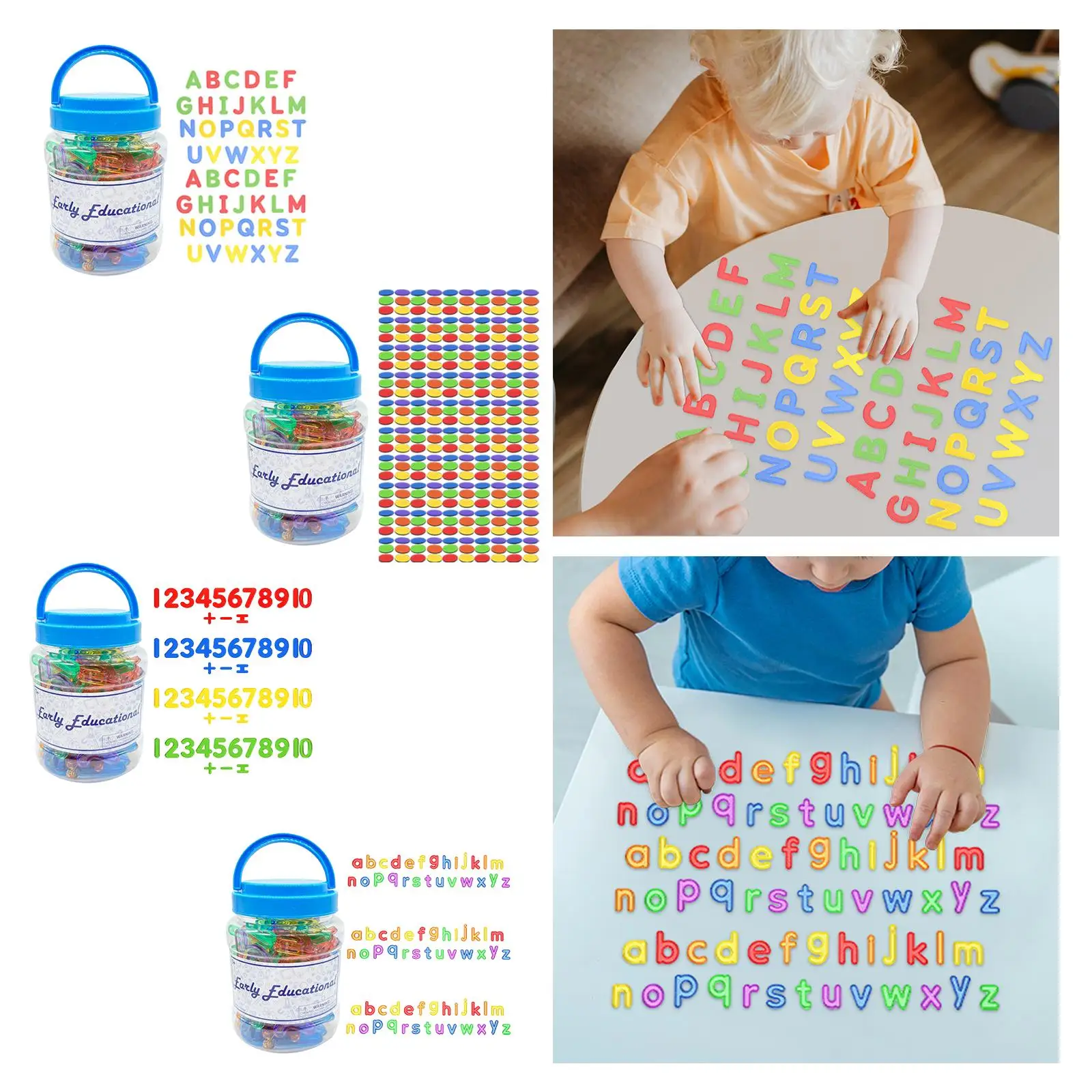 Transparent Letters Numbers Preschool Uppercase Lowercase Pattern Blocks Alphabet Numbers Recognition for Boy Toddlers Kids view 4