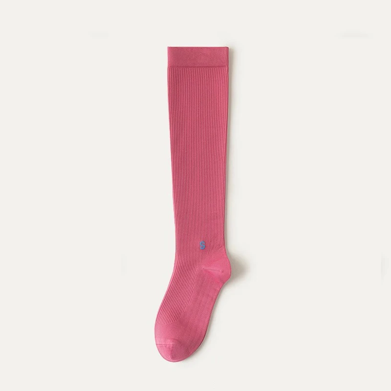 1 Paar professionelle Waden-Kompressionssocken, hohe Elastizität, atmungsaktiv, Komfort, ganzjährig, Laufen, Springseil, Sportsocken – Detail 20