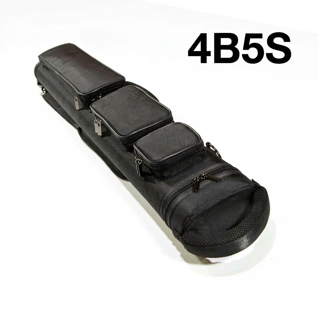High Quality Large Capacity 9 Holes Billiard Cue Case 4B5S Professional 9 Ball Pool Cue Carrying Bag for Wholesale