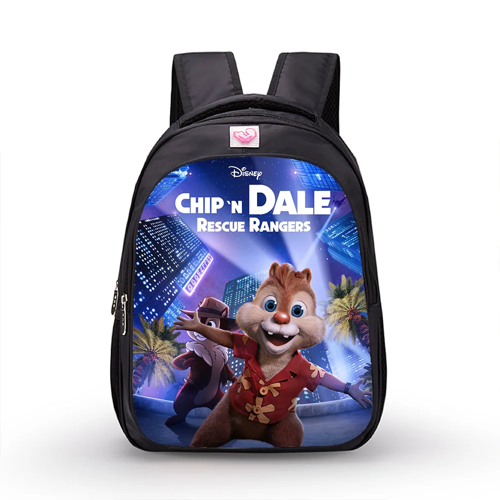 

14 inch Disney Chip n Dale 3D Children Backpack Primary School Bags Boy Girl Kindergarten Schoolbag Kids Cartoon Mochila