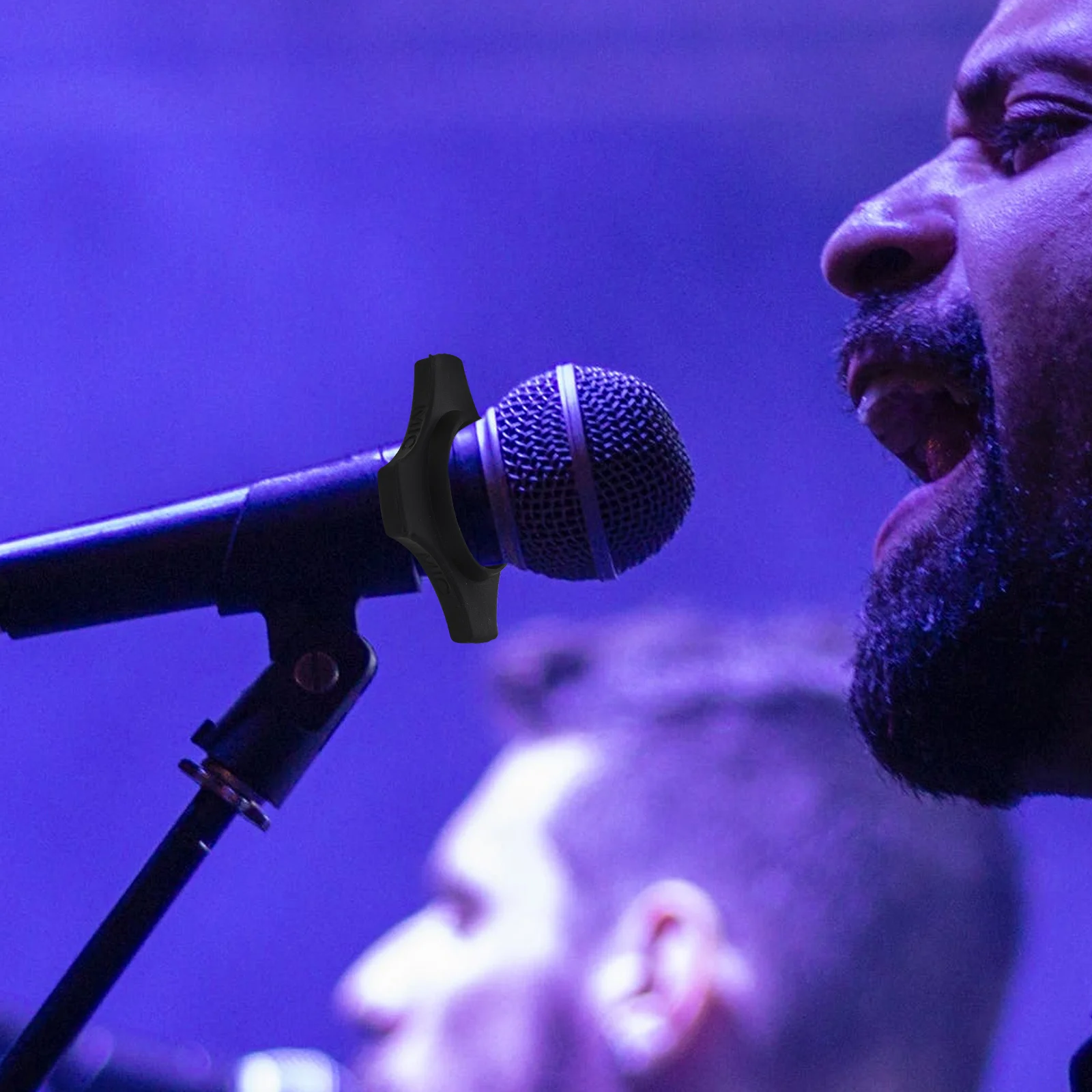 10 قطعة حامل ميكروفون مضاد للتدحرج تصميم بارع وظيفة ممتازة يمنع حماية المتداول من السقوط لحفلات Ktv