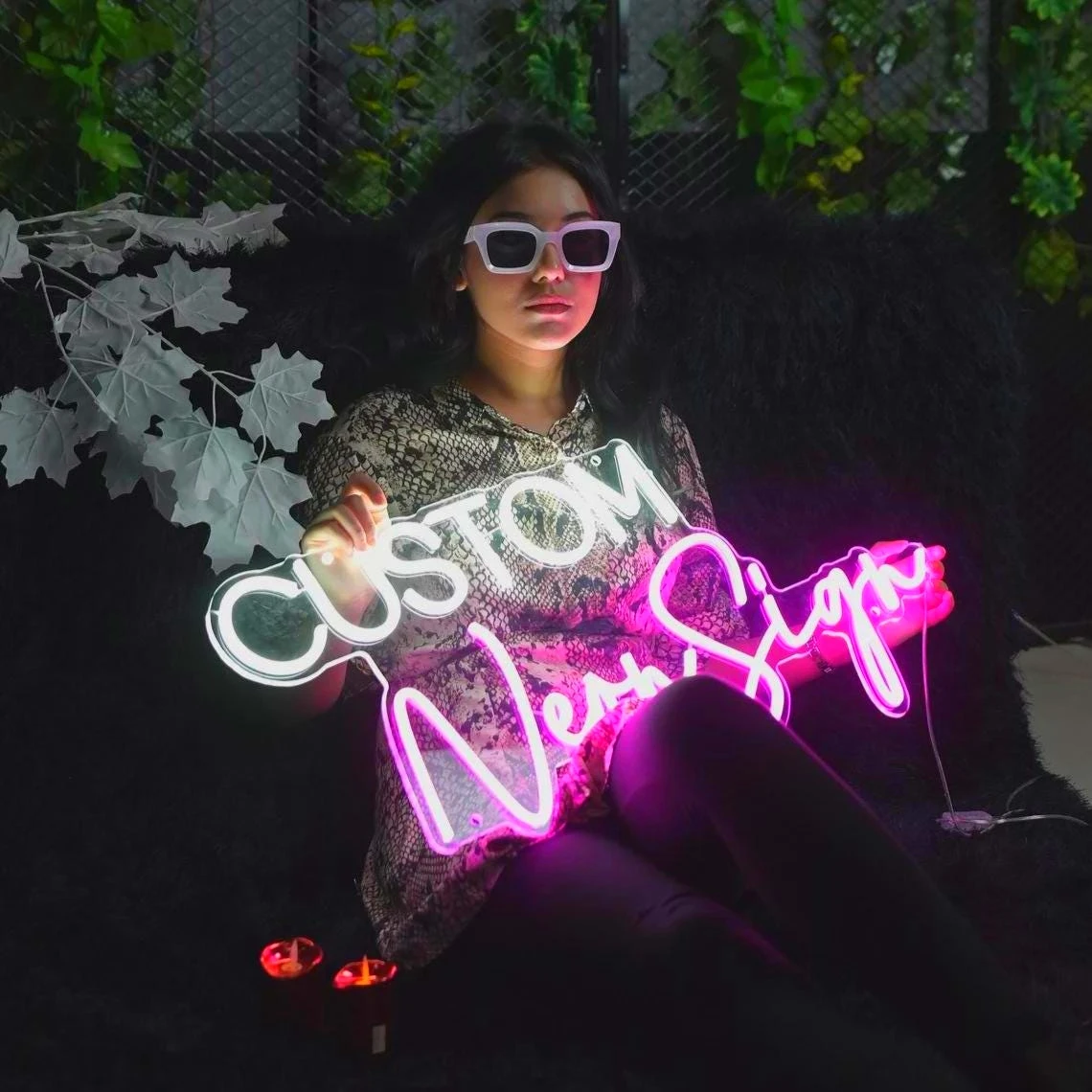 Custom Neon Sign Personalized Neon LED Signs Cafe Bar Wedding Birthday Party Bedroom Living Room Office Background Decoration
