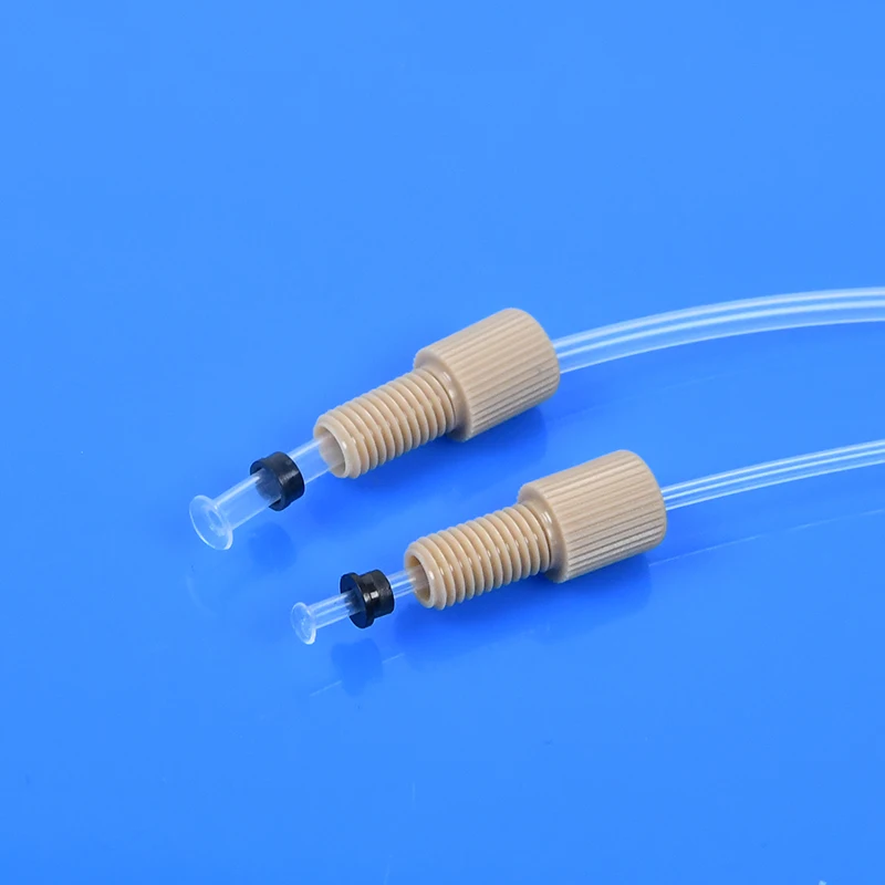 Top Manufacturer's Black Flanged Fittings PEEK Sanitary Use Pipe Good Price for FEP or PTFE Tubing