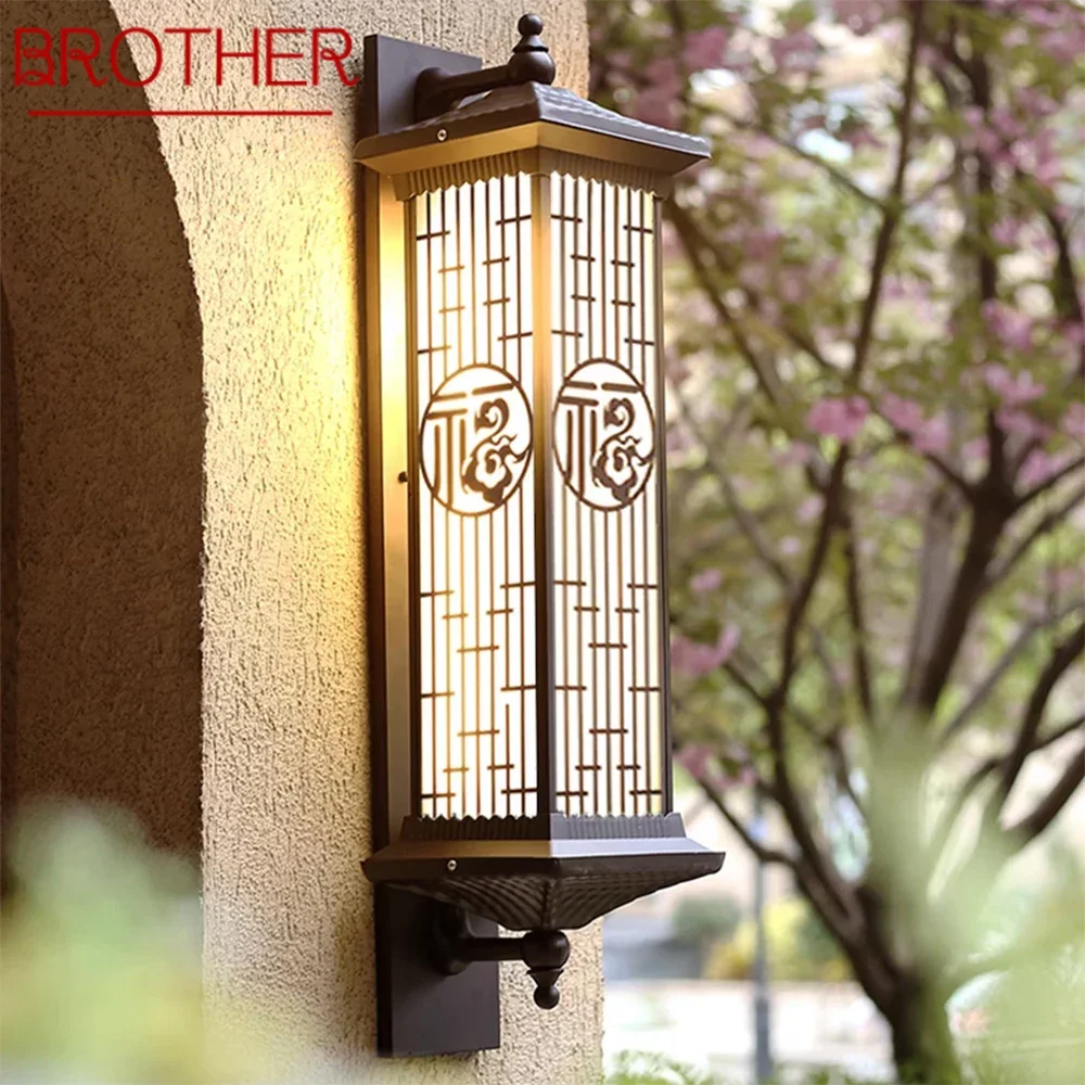 

BROTHER Contemporary LED Outdoor Wall Lamps Electric Simplicity Waterproof Balcony Hallway Courtyard Villa Gate Hotel