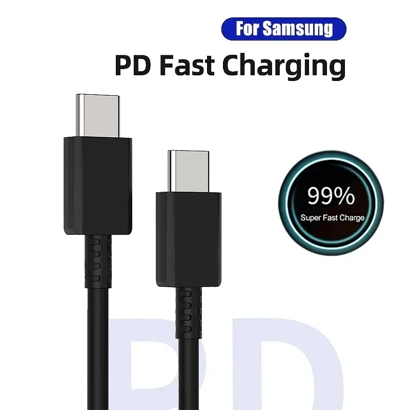 5A 45W PD USB-C Super Fast Charging Type-C Cable for Samsung S21 FE S22 Plus S23 S24 Ultra Note 20 A14 A15 A33 A34 A53 A54 A55