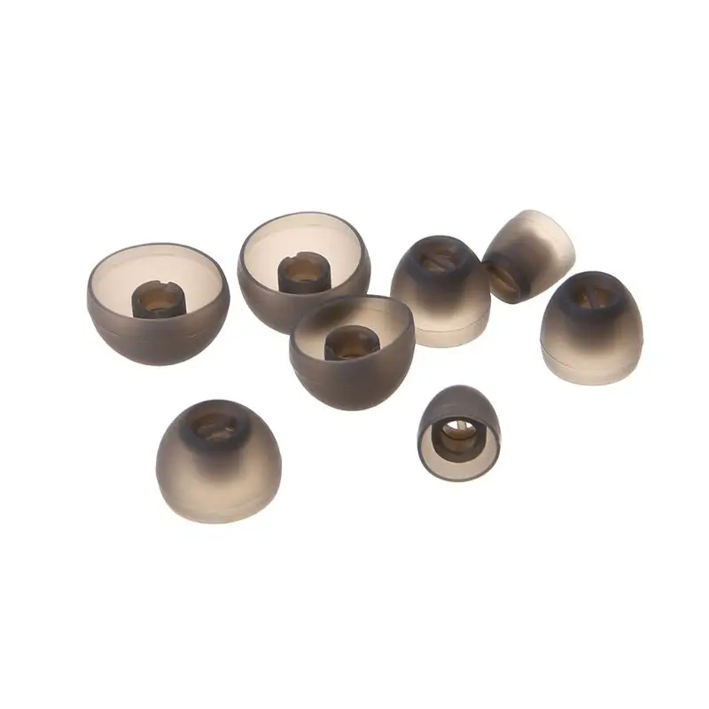 4 Pairs Soft Silicone Earphone Case In Ear Earbuds Cover Eartips Replacement for Sennheiser Headphone