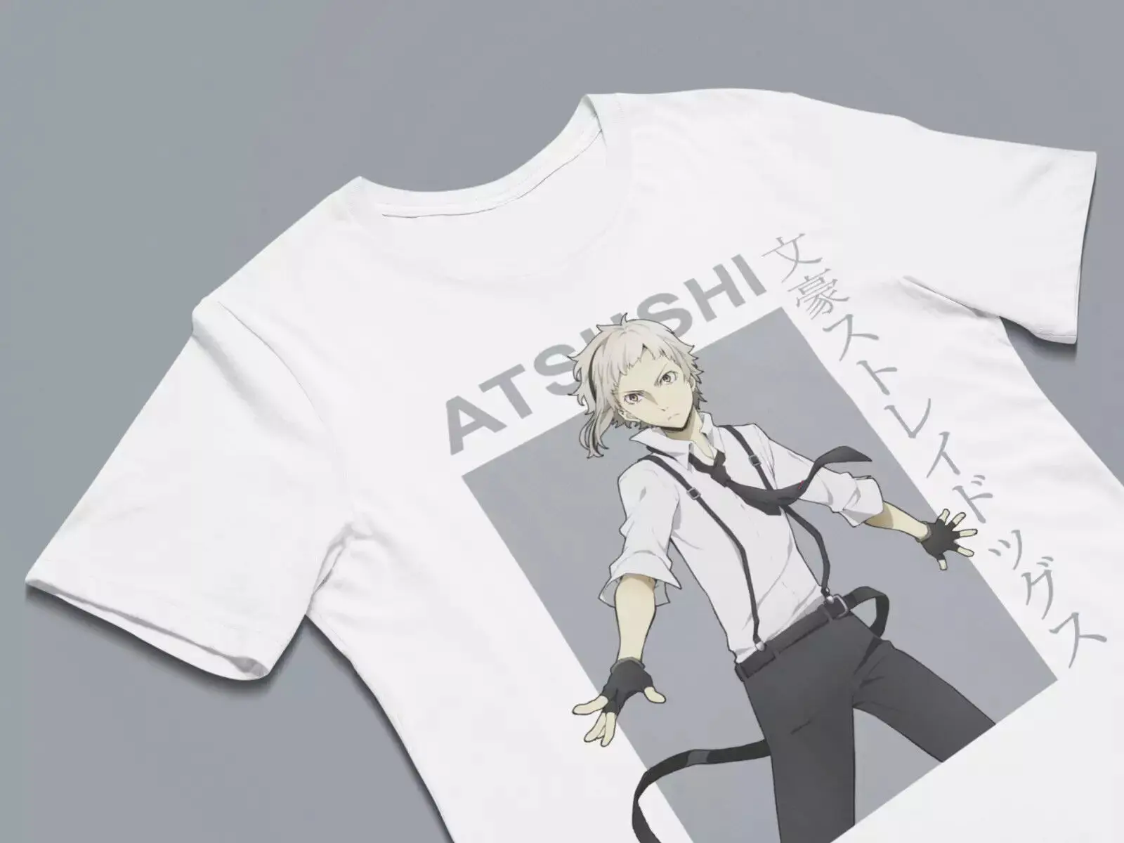 Bungou Stray Dogs Atsushi Nakajima Anime Unisex Tshirt T-Shirt Tee ALL SIZES