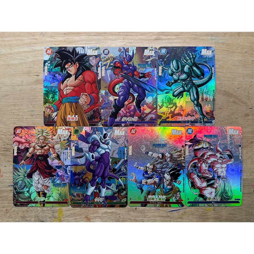 Anime characters Dragon Ball Super Chichi Cell Frieza DIY Homemade Cool Game toys Collection card Christmas birthday gift