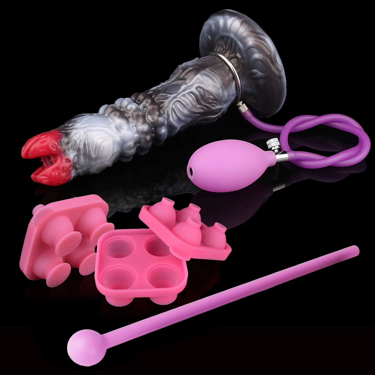 ELKKOST inflable hueco ovipositor Anal Plug fantasía monstruo consolador Diy gelatina poner huevos para mujeres estimulación Vaginal