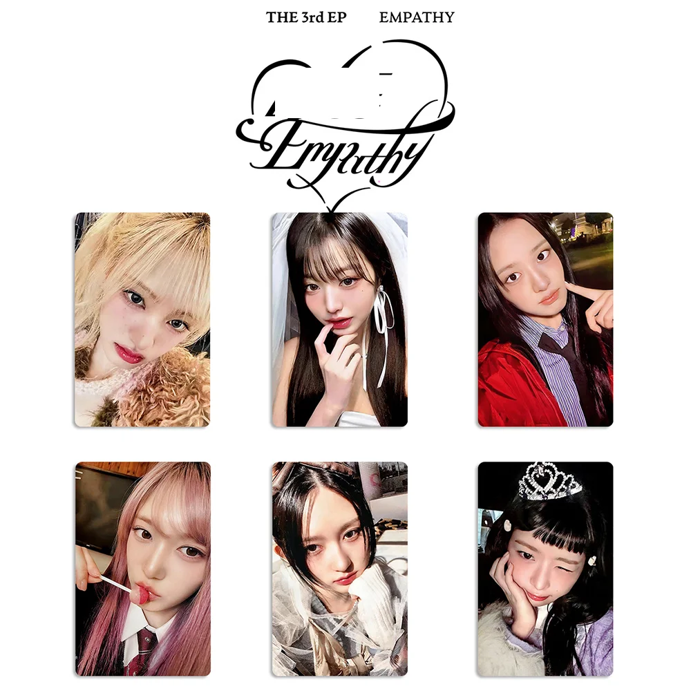 6PCS/Set Kpop ATTITUDE Album Photo Cards Wonyoung PhotoCard M COUNTDOWN Recording Card YUJIN LIZ REI LEESEO Fans Collection