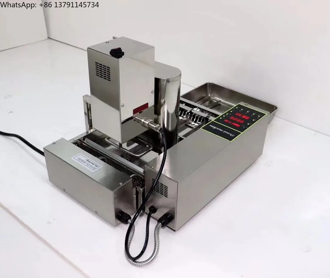 

4 Row Electric Donut Maker Machine Automatic Digital Display Mini Circle Donut Fried Fryer Doughnut Equipment 800-1000Pcs/H