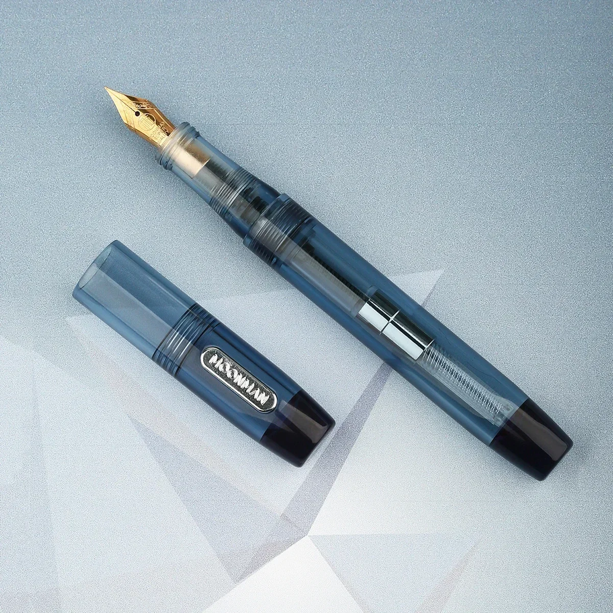 New MAJOHN C3 Dropper Resin Fountain Pen Transparent with Converter Iridium Extra Fine / Fine Large-Capacity Writing Set
