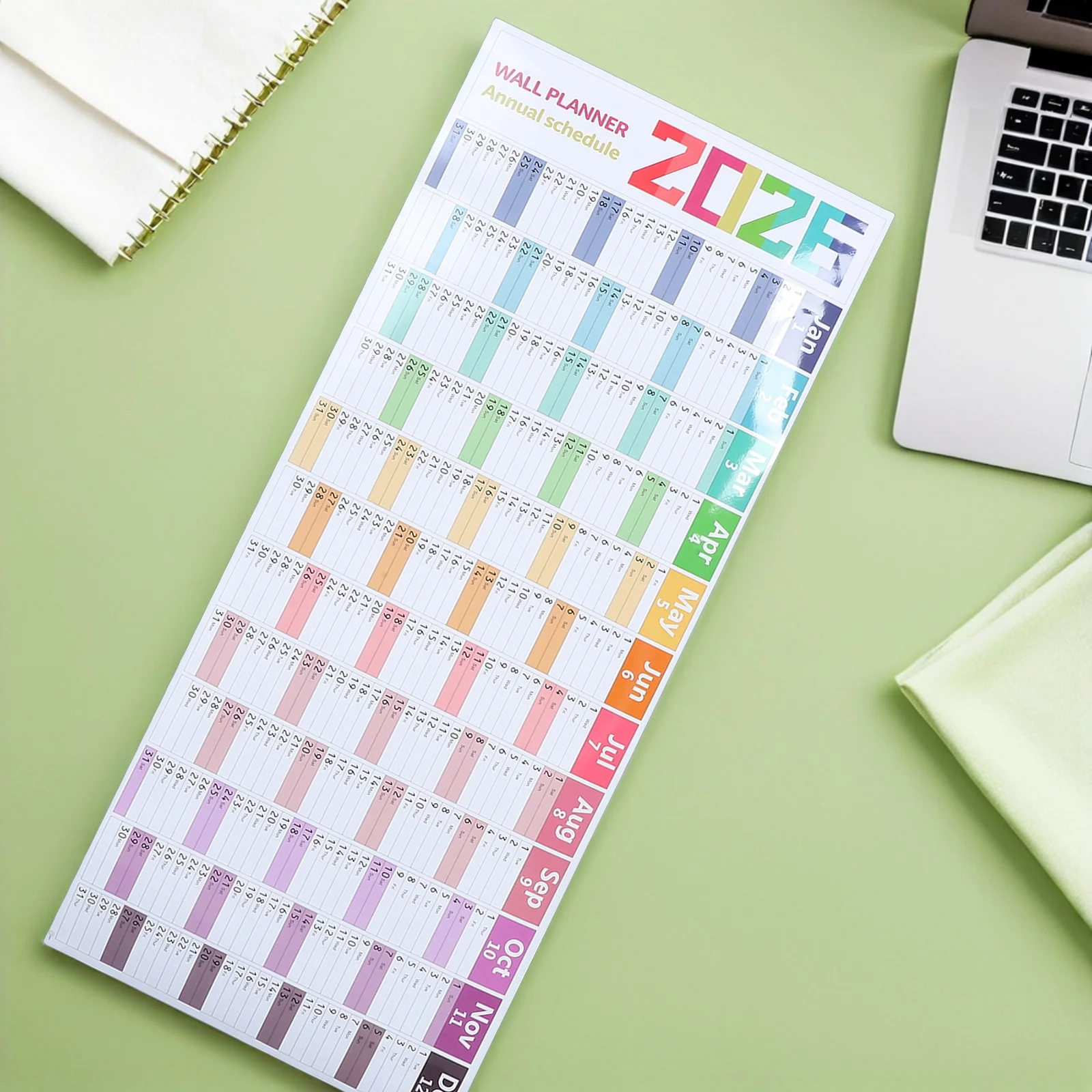 

2026 Yearly Wall Calendar Giant Large Paper Hanging Planner Organizer Office School Home Wall Planning Calendar