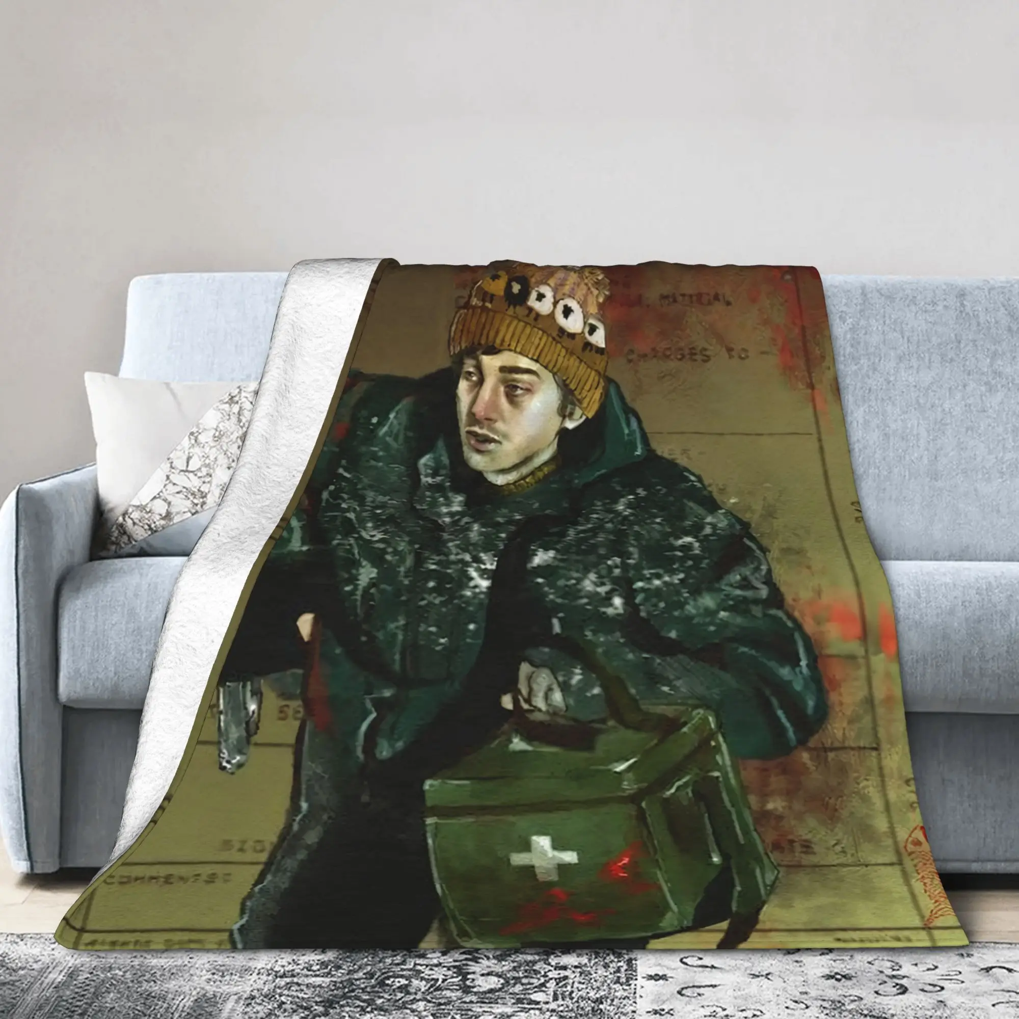 Bryan Austin Abrams Blankets R-Residents Night Undead Evil Flannel Awesome Warm Throw Blankets for Home Restaurant Spring/Autumn