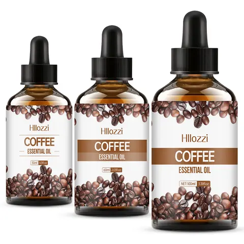 100ml/60ml/30ml 커피 에센셜 오일 모든 피부 타입에 적합한 스킨 케어 에센셜 오일 오래 지속되는 향기 아로마 테라피