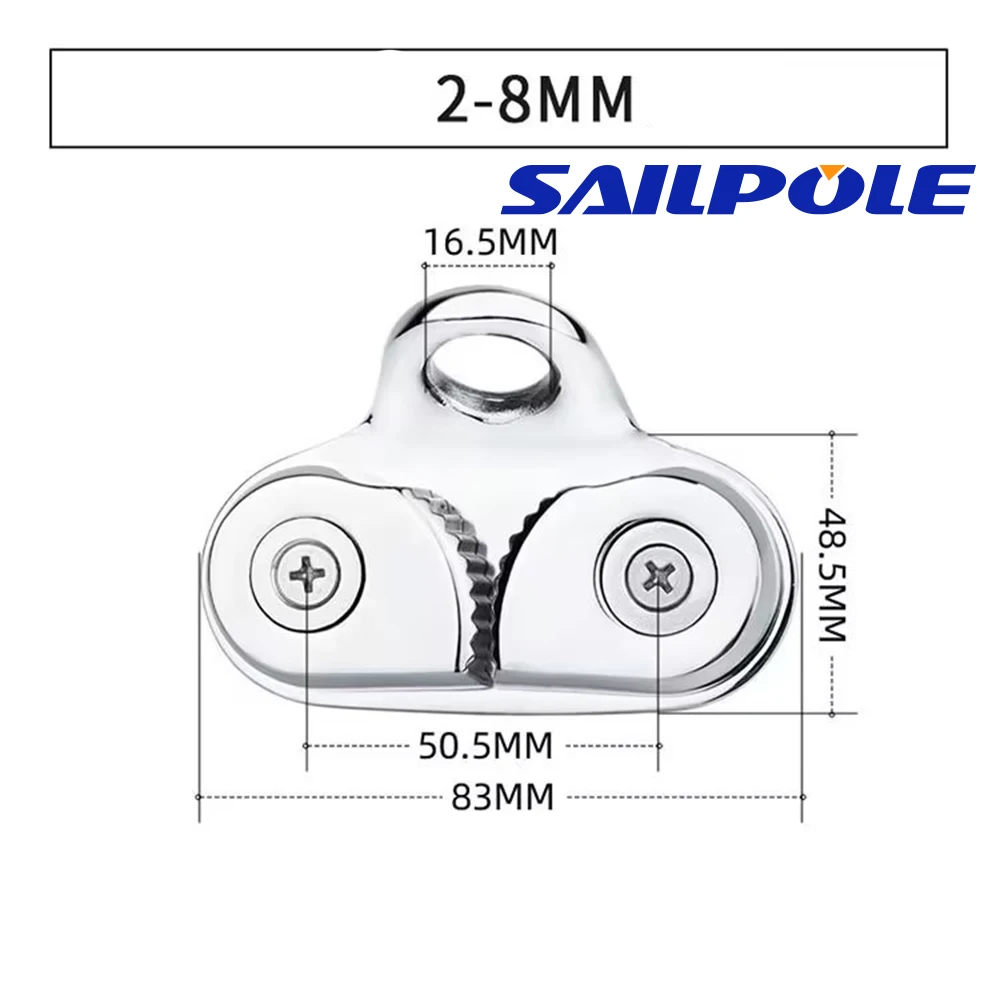 الفولاذ المقاوم للصدأ كام المربط Fairlead البحرية الإبحار المراكب الشراعية قارب كاياك زورق 2 إلى 8 مللي متر 10 إلى 16 مللي متر حبل