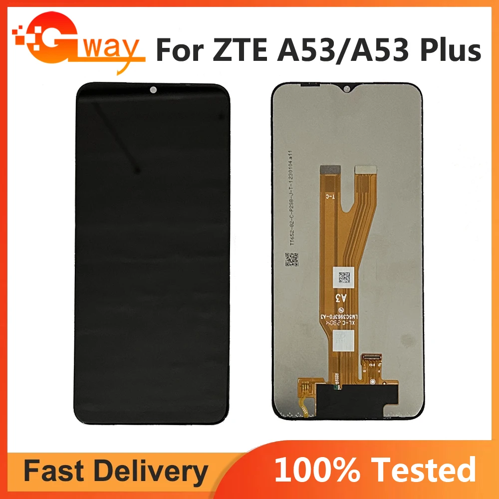 6.52 Inch Black For ZTE Blade A53 A53+ Plus LCD DIsplay Touch Screen Digitizer Panel Assembly Replacement LCD ZTE BLADE A53+ LCD