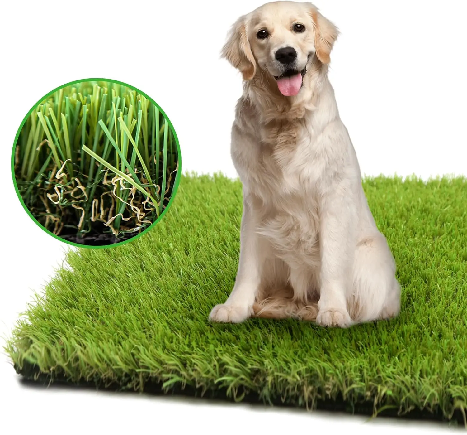 

Artificial Grass Turf for Dogs 4 ft x 6 ft, Fake Grass Pee Pad for Puppy Potty Training, Faux Pet Grass Rug Indoor/Outdoor
