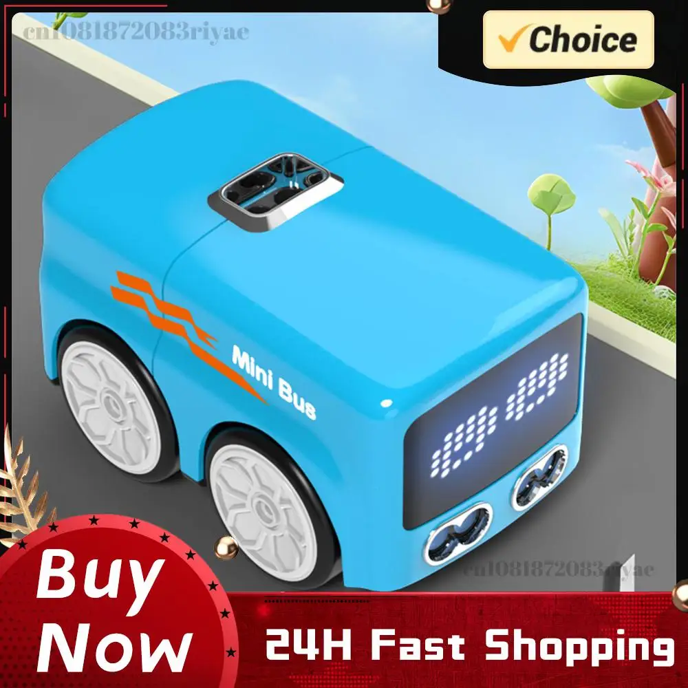 

Control Gesture Sensing Induction Mini Bus Auto-Follow Line Tracking with Soccer Magic RC Mini Bus for Boys Birthday Toys Gifts
