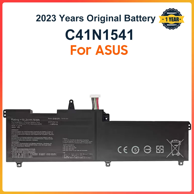Imagem -01 - Bateria do Portátil para Asus Rog C41n1541 Gl702 Gl702v Gl702vm Gl702vs Gl702vt Gl702vm1a 0b20002070000 15.2v 76wh Novo