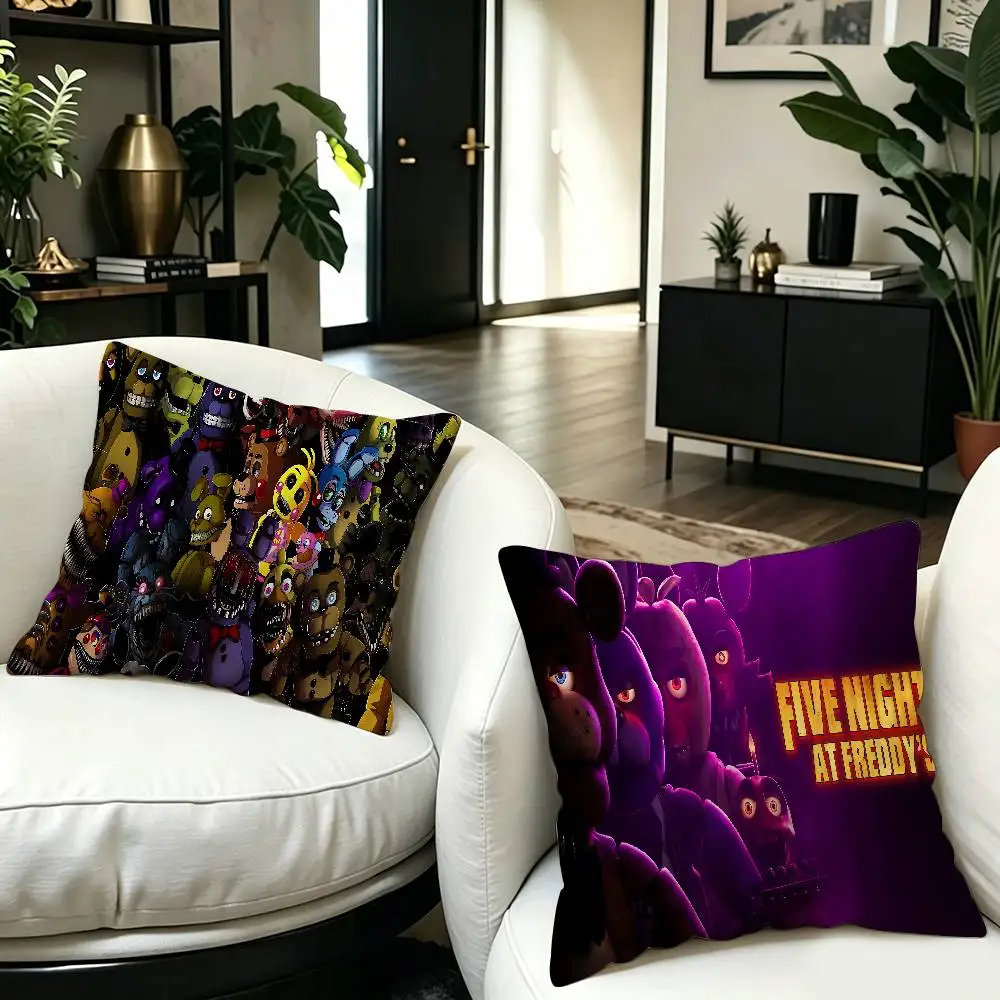 F-Fnaf F-Five-N-Nights-At-F-Freddys Anime Office Cushion Pillowcase Car Cushion Cover45X45CM Lumbar Pillowcase Sofa Pillowcover