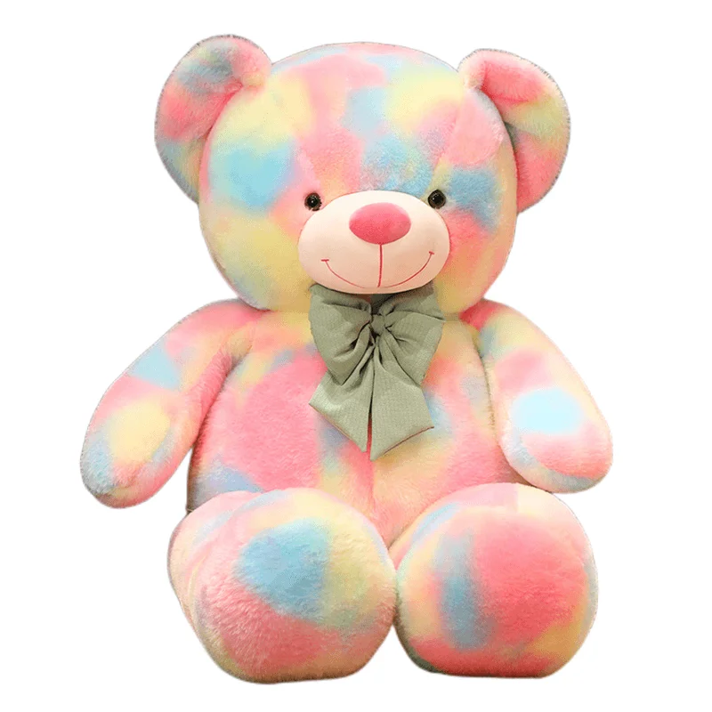 High Quality Giant American Bear Plush Doll Soft Animal Colorful Bear Stuffed Toys Kids Valentine Lover Birthday Gift