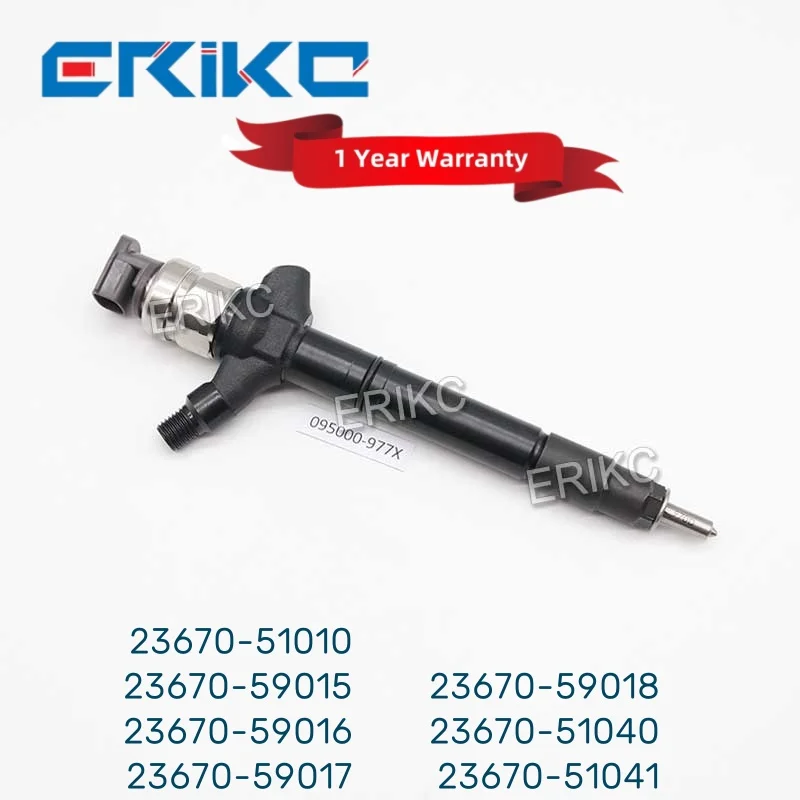 

095000-9770 Car Engine Fuel Injector 095000-9771 23670-51010 Injector Diesel 23670-59015 Common Rail 23670-59016 for Toyota