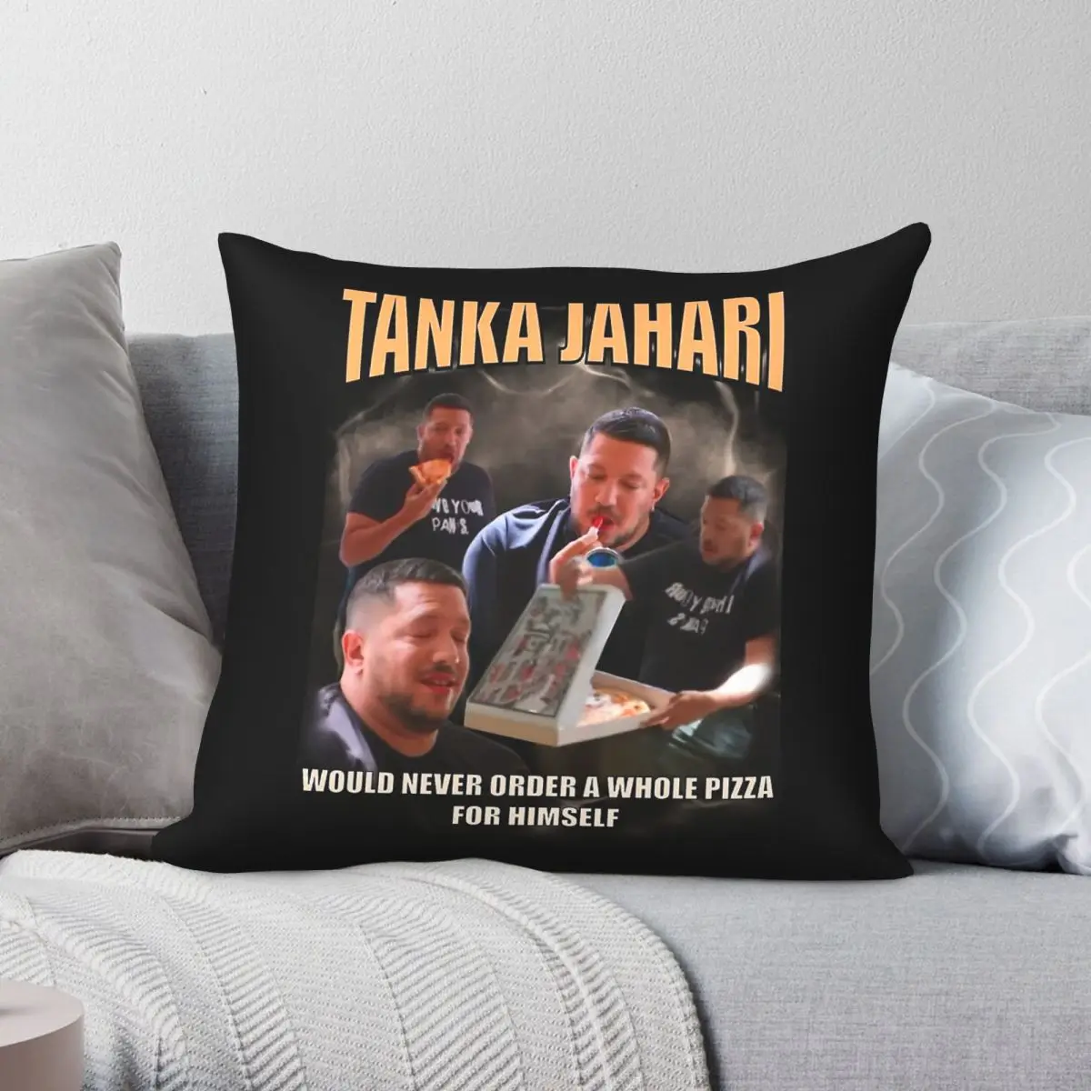 Tanka Jahari Would Never Square Pillowcase Polyester Linen Velvet Creative Zip Decorative Bed Cushion Cover 18
