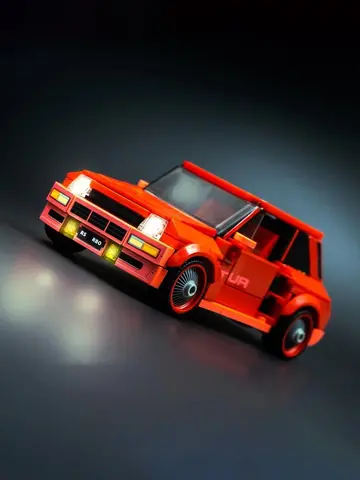 340 pçs moc carro clássico popular hatchback modelo diy montagem bloco de construção brinquedos presente aniversário das crianças