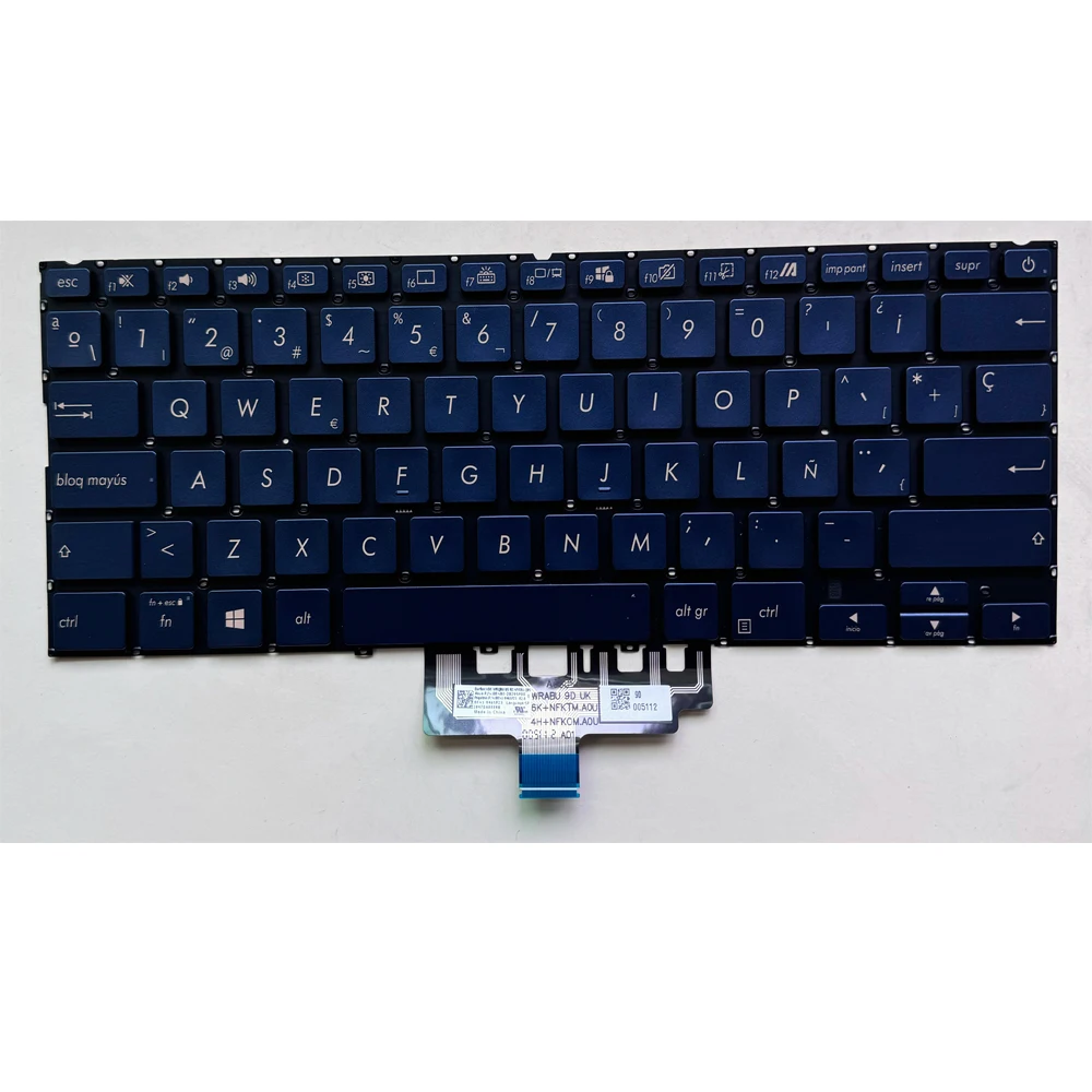 

XIN-испанская клавиатура для ноутбука с подсветкой для ASUS ZenBook UX434 UX434I UX434IQ UM434I UM434IQ UX434F/FA/FL UX434FLC UX434DA U4600FL