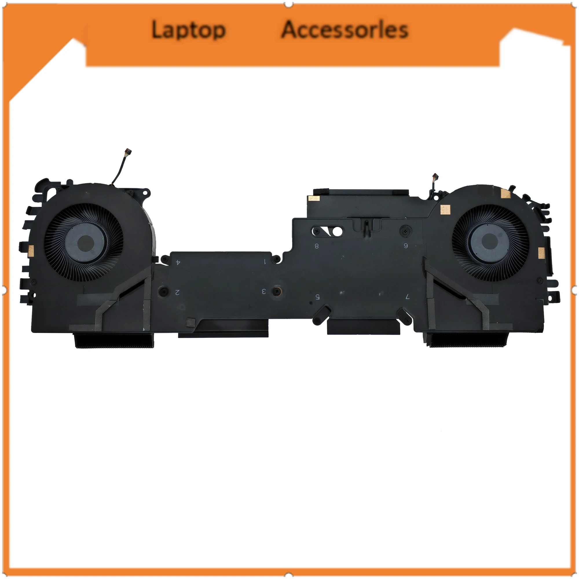 HJ  Laptop CPU+GPU Radiator with fan set for HP ZBook Fury 15 G7 G8 G5 Series Fan ND75C53-19L06 ND75C52-19L05 M17047-001 DC5V
