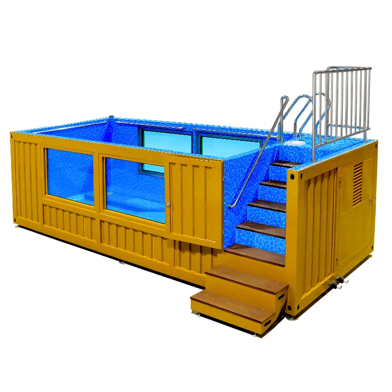 Portable swimming pool container 20ft rustproof anti leak outdoor above ground pool villa courtyard family recreation Customized