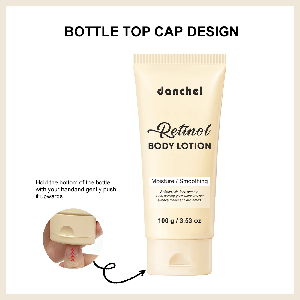 Retinol Body Lotion Deeply Moisture Nourishing Fast Absorbing Mild Non-Irritating Formula Smooth Skin Non-Greasy Body Lotion