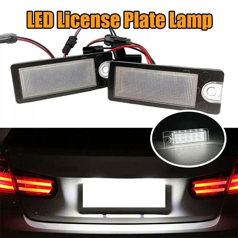 

2Pcs LED Car license plate light 12V white For Volvo V70 2001-2007 CX70 S60 2001-2005 2006 S80 1999-2006 XC90 Lamp Car Light