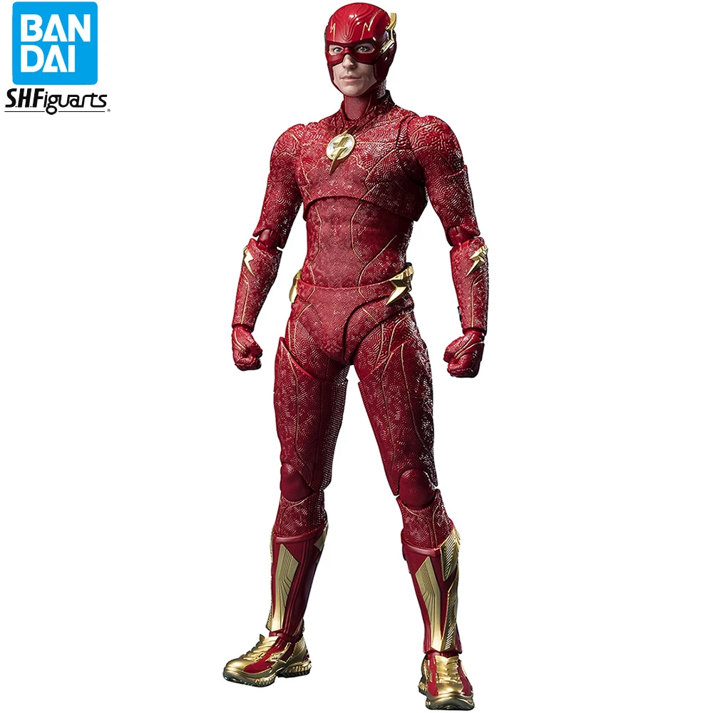 IN STOCK Original Bandai S.H.Figuarts The Flash (Barry Allen) Nice DCU Movie Action Figure Collectible SHF Model Gift Toys