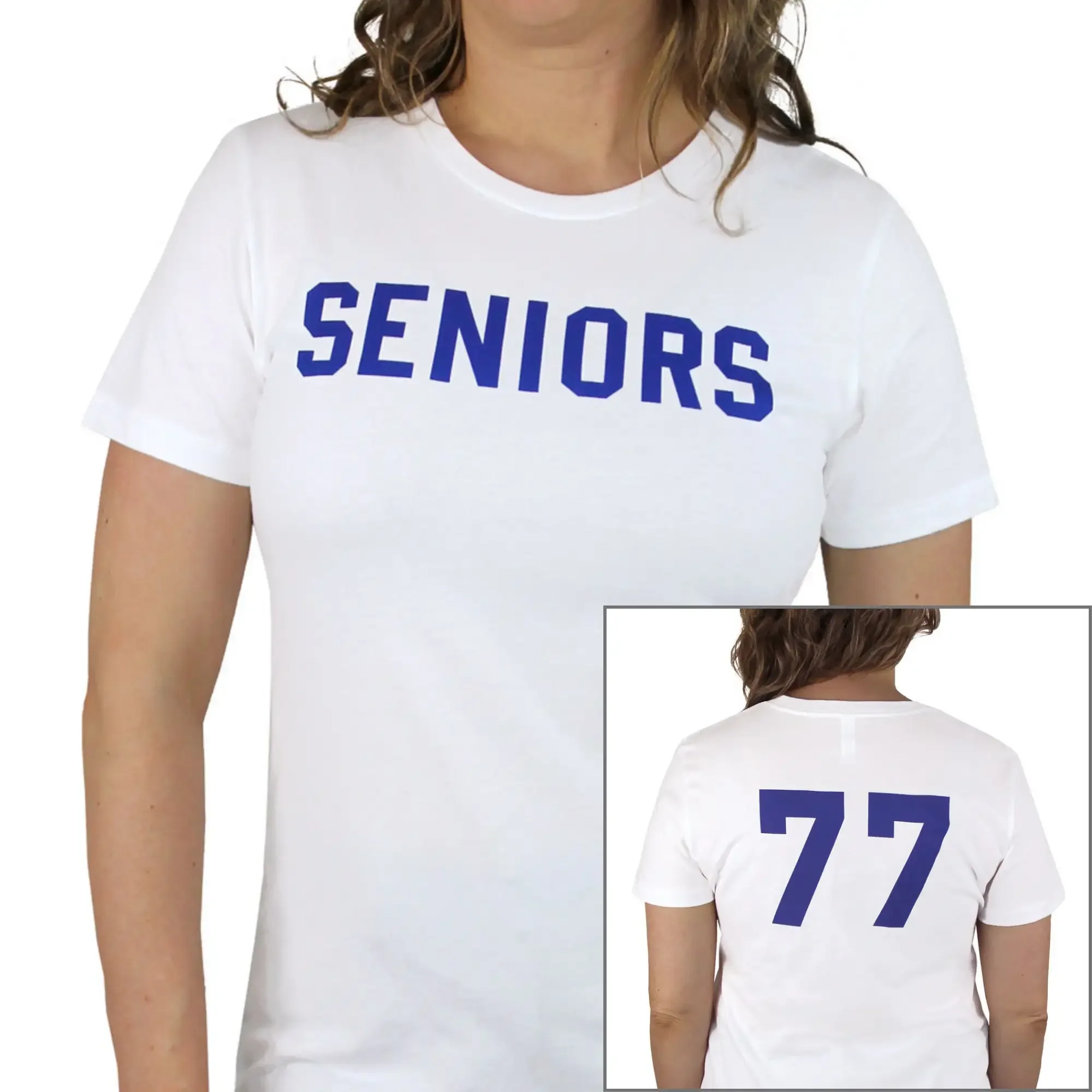 Seniors 77 T Shirt Dazed And Confused New 100 Cotton On Front Back