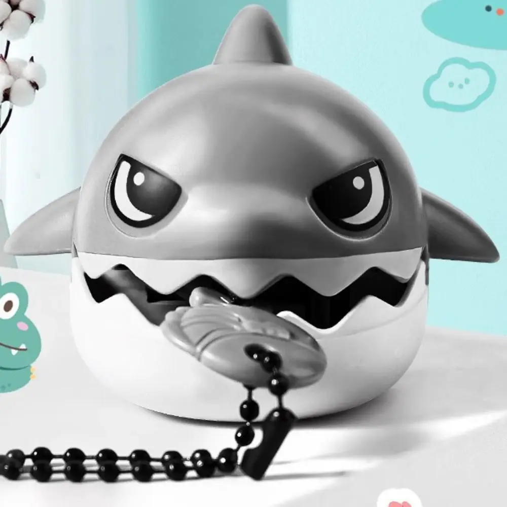 Shrink Rope Shark Doll Nibbling Shark Keychain Plastic Pull Line Cartoon Shark Pendant Cute Cartoon Nibbling Shark Keyring