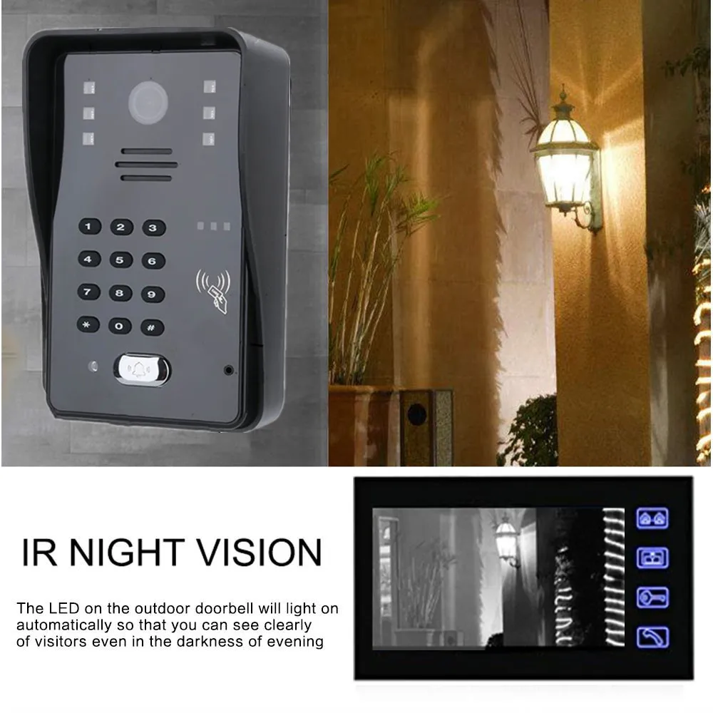 Wideodomofon do domu apartament wideo drzwi system telefoniczny 7 \