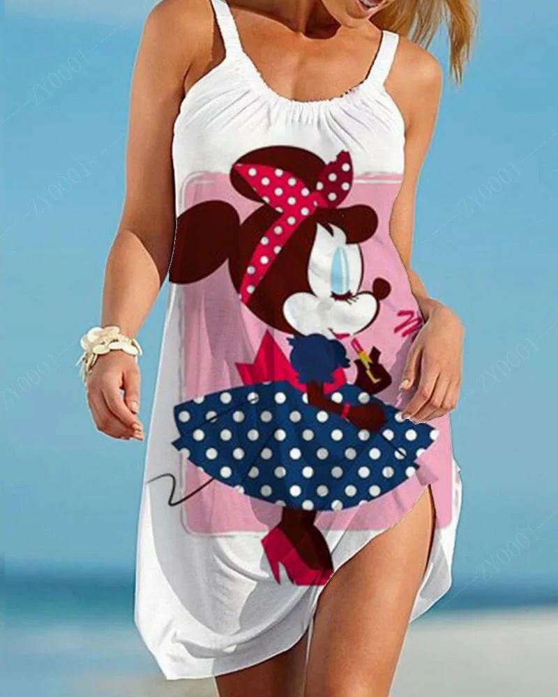 

Women's Summer Sundresses 2025 Fashion Disney SUMMER WOMAN CLOTHING Bodycon Dresses For Women Party Sexy Dress 2025 New Hit