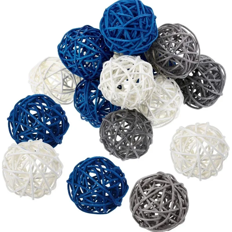 

15 Pieces Vase Filler Rattan Balls Decorative for Craft Party Wedding Table Decoration Aromatherapy Accessories