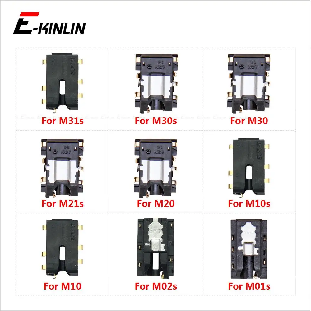 Headphone Jack Ear Earphone Audio Flex For Samsung Galaxy M10 M20 M30 M01s M02s M10s M21s M30s M31s Port Connector Repair Parts