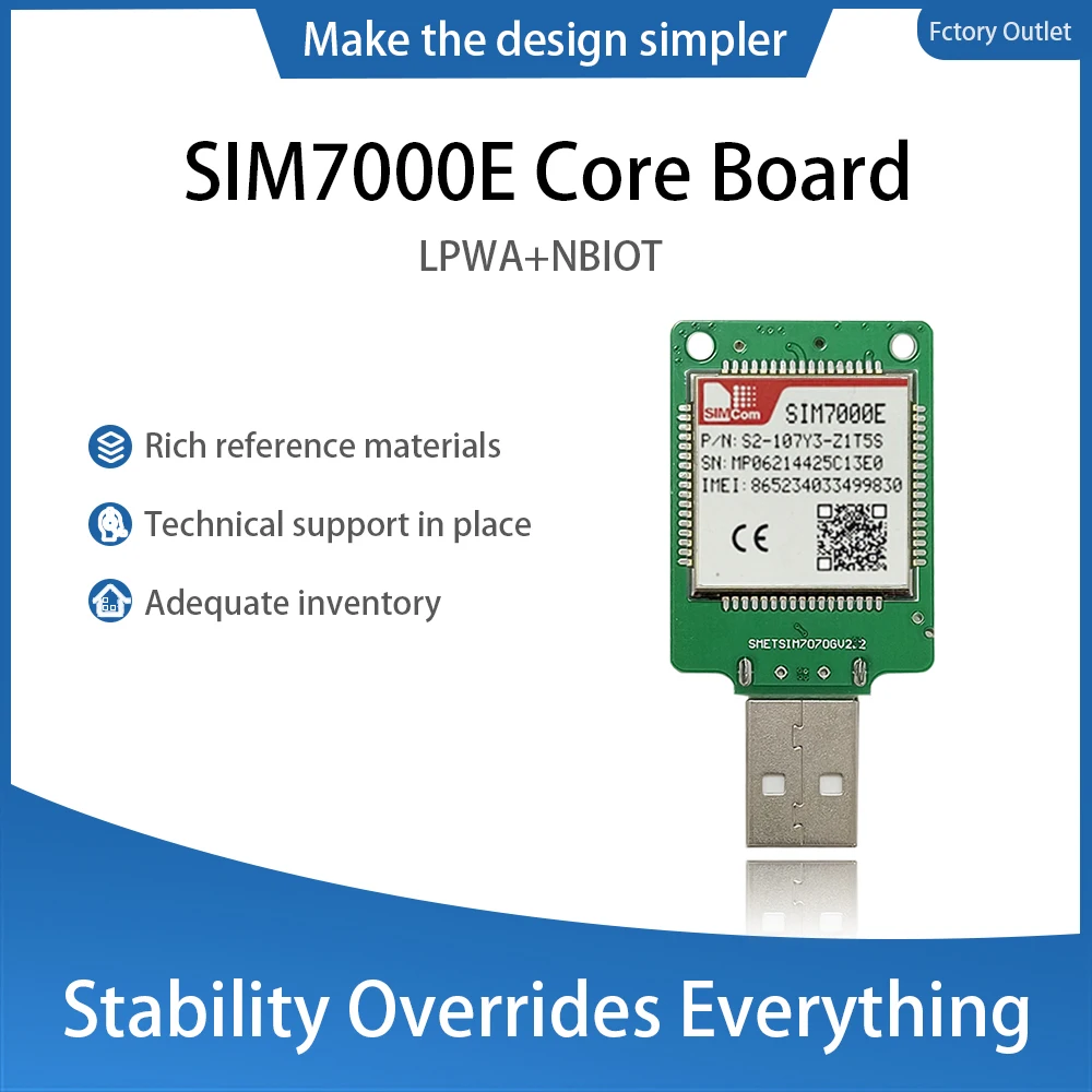 SIMcom SIM7000E USB Dongle Core Board LPWA + NBIOT + CATM + GPS SIM7000E Dongle