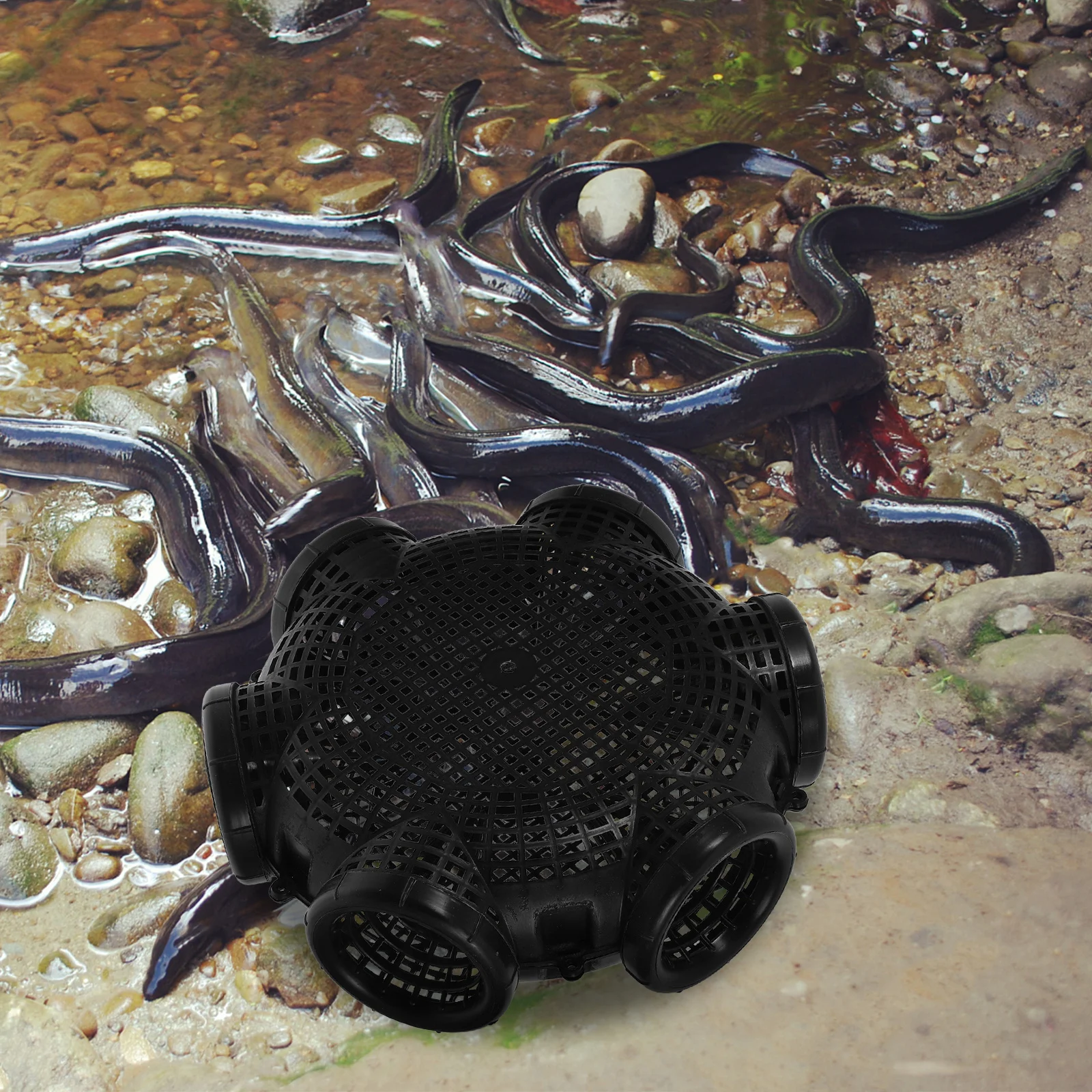 المهنية الصيد الطعم قفص مادة البولي بروبلين تصميم جوفاء عالية الطفو في الهواء الطلق ملحقات صيد سمك الطعم قفص قاذف