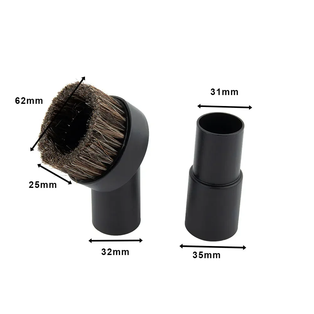 Sweeper Accessories Brush Head Round Brush For Vacuum Cleaners With An Inner Diameter Of 32mm-35mm Vacuum Cleaner Adapter Black