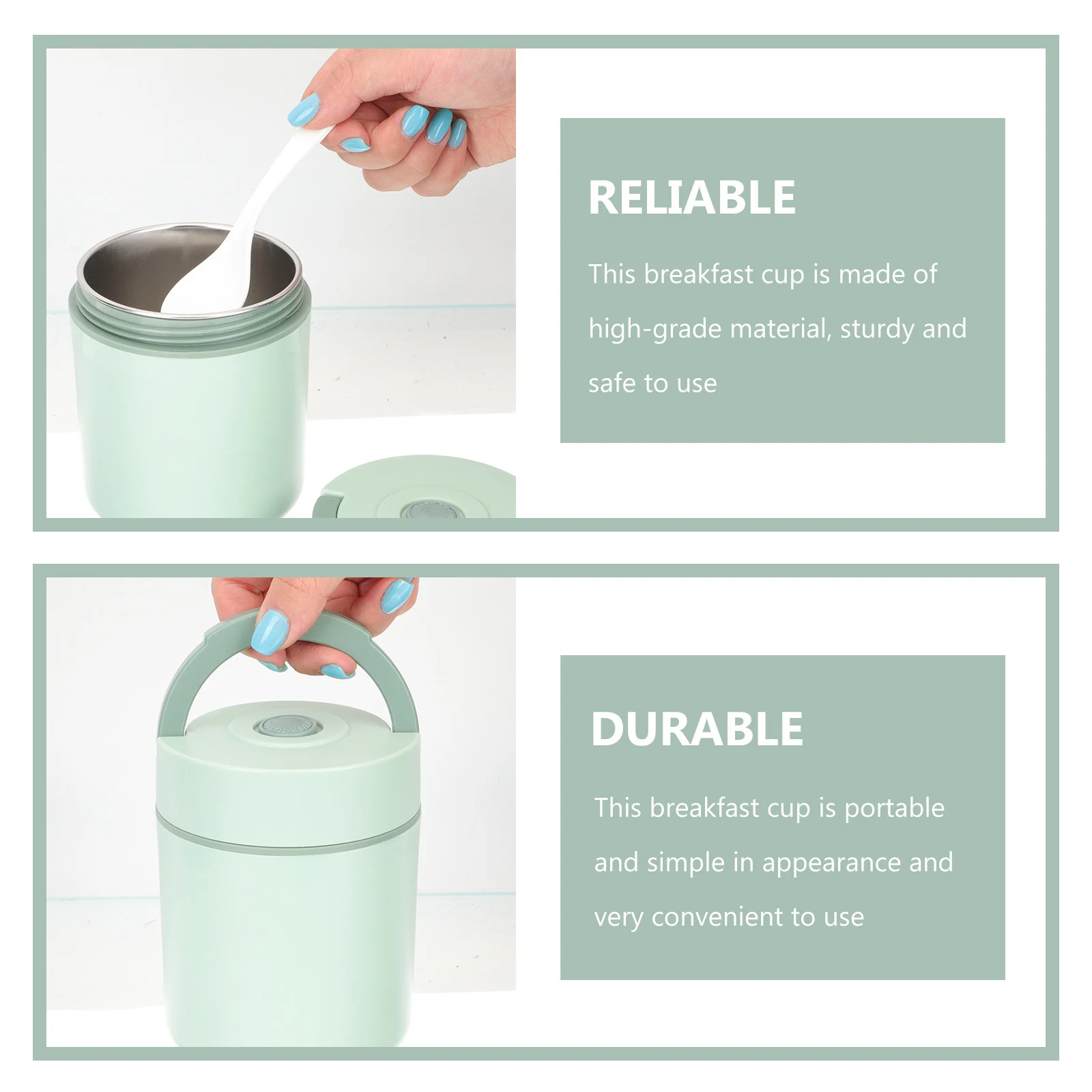 

500Ml Insulated Soup Cup Portable Breakfast Container Thermal Food Jar For Travel Insulated Cup Portable Soup Container
