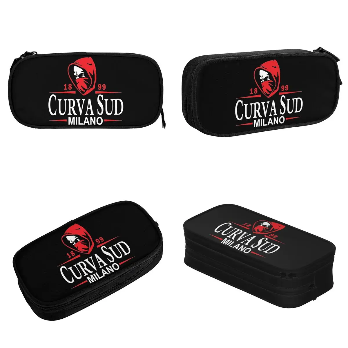 Creative Curva Sud Milano Italy 1899 Pencil Case Pencil Pouch Pen for Student Big Capacity Bag School Supplies Zipper Stationery