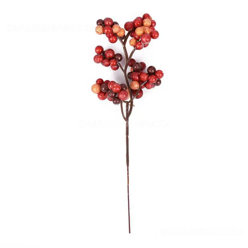 Wreath Carefully Handcrafted Useful Red Berry Branch Holiday Decoration Artificial Flowers Easy To Hang Convenient Durable