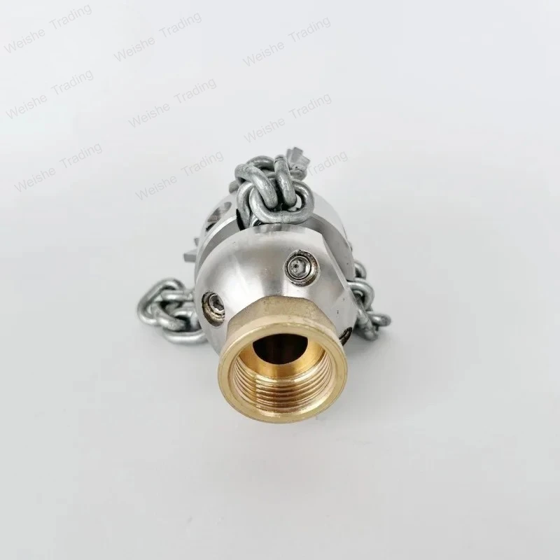 40L High Pressure Pipeline Dredging cleaning ceramics sewer jetter Chain cutter Rotating nozzle G1/2