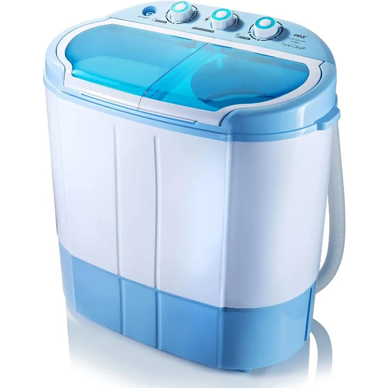 

Pyle Portable 2-in-1 Washing Machine&Spin-Dryer-Convenient Top-Loading Easy Access,Energy&Water Efficient Design