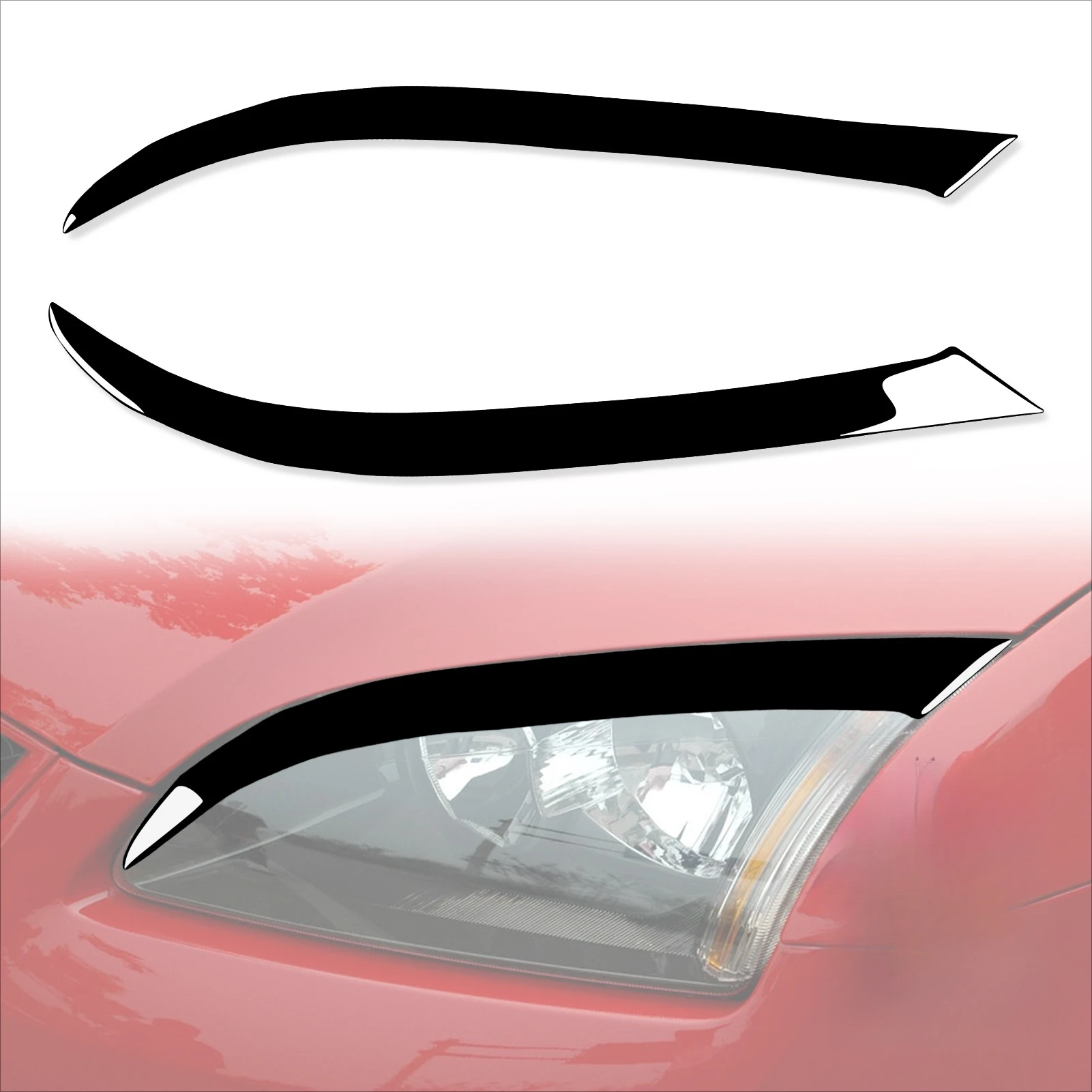 

Suitable for the automotive interior of the eyebrow-shaped parts of large headlights of the 2005-2008 Ford Focus.